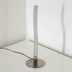 Luminaires Leuchten Direkt Lampe à poser Leuchten-Direkt Wave LED Acier inoxydable, 1 lumière* Éclairage Led