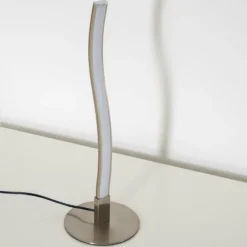 Luminaires Leuchten Direkt Lampe à poser Leuchten-Direkt Wave LED Acier inoxydable, 1 lumière* Éclairage Led