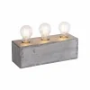 Lampes Industrielles-Luminaires Leuchten Direkt Lampe à poser Leuchten-Direkt SAMIA Gris, 3 lumières