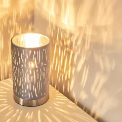 Lampes En Tissu-hofstein Lampe à poser Liared Gris, 1 lumière