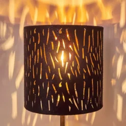 Lampes En Tissu-hofstein Lampe à poser Liared Noir, 1 lumière