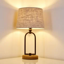 Lampes En Tissu-hofstein Lampe à poser Logumkolster Crème, 1 lumière