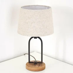 Lampes En Tissu-hofstein Lampe à poser Logumkolster Crème, 1 lumière