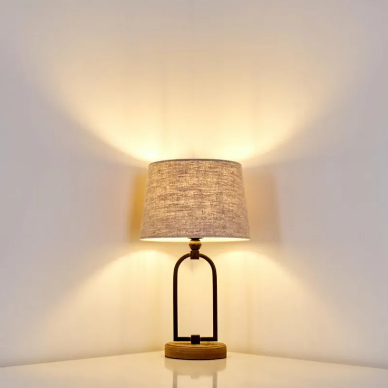 Lampes En Tissu-hofstein Lampe à poser Logumkolster Crème, 1 lumière