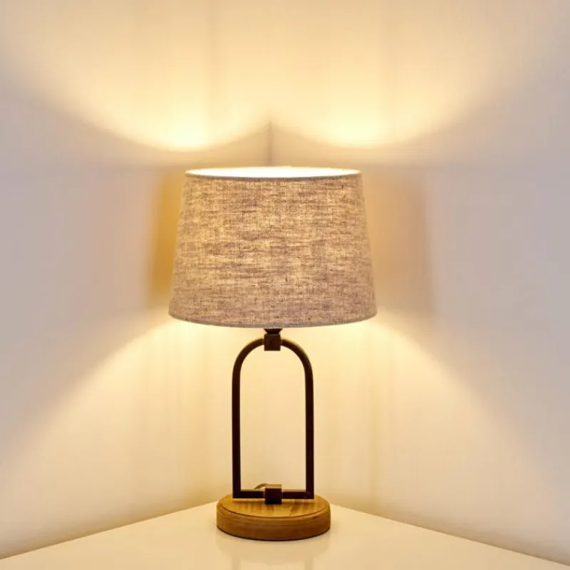 Lampes En Tissu-hofstein Lampe à poser Logumkolster Crème, 1 lumière