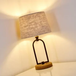 Lampes En Tissu-hofstein Lampe à poser Logumkolster Crème, 1 lumière