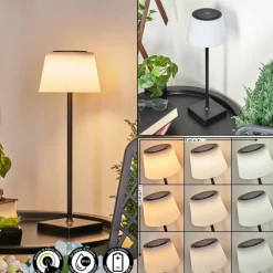 hofstein Lampe à poser Longchamps LED Noir, 1 lumière