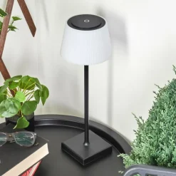 hofstein Lampe à poser Longchamps LED Noir, 1 lumière