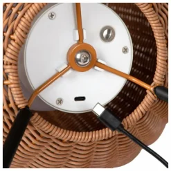 Luminaires Rustiques-Luminaires Lucide Lampe à poser Lucide COLIN LED Noir, 1 lumière