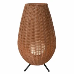 Luminaires Rustiques-Luminaires Lucide Lampe à poser Lucide COLIN LED Noir, 1 lumière