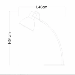 Luminaires Scandinaves-Luminaires Lucide Lampe à poser Lucide CURF Blanc, 1 lumière