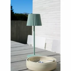 Luminaires Lucide Lampe à poser Lucide JUSTINE LED Vert, 1 lumière