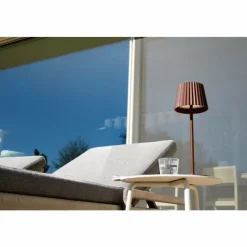 Luminaires Lucide Lampe à poser Lucide JUSTINE LED Rouille, 1 lumière