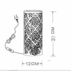 Lampe Turque-Luminaires Lucide Lampe à poser Lucide KANT Blanc, 1 lumière