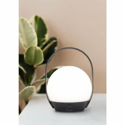 Luminaires Lutec Lampe à poser Lutec Cardi LED Noir, Blanc, 1 lumière, Changeur de couleurs