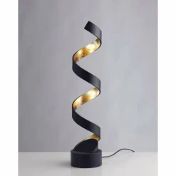 Lampes Dorées-Luminaires Lutec Lampe à poser Lutec HELIX Or, Noir, 4 lumières