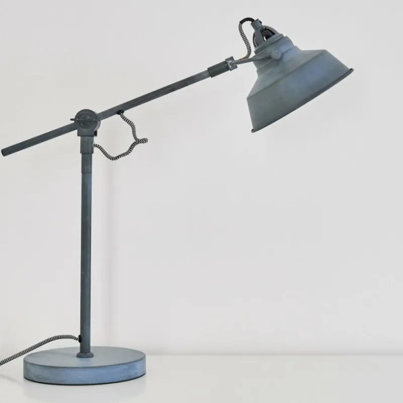 Luminaires Rustiques-hofstein Lampe à poser Luven Gris, 1 lumière