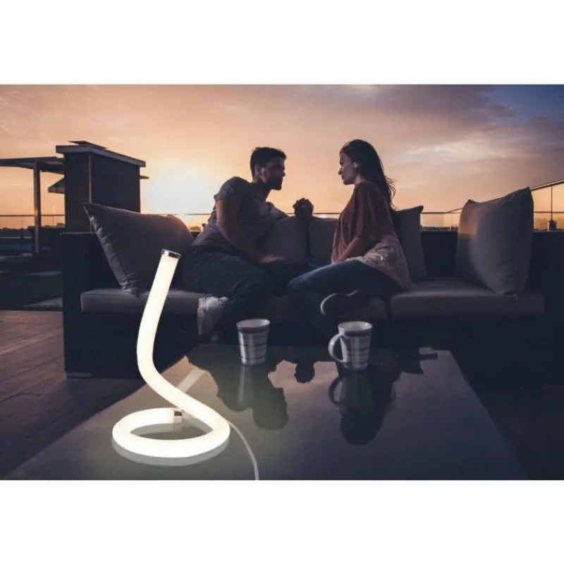 Luminaires Mantra Lampe à poser Mantra NUR LINE LED Chrome, Blanc, 1 lumière* Lampes À Poser