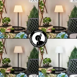 hofstein Lampe à poser Mayordomo LED Noir, 1 lumière