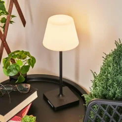hofstein Lampe à poser Mayordomo LED Noir, 1 lumière