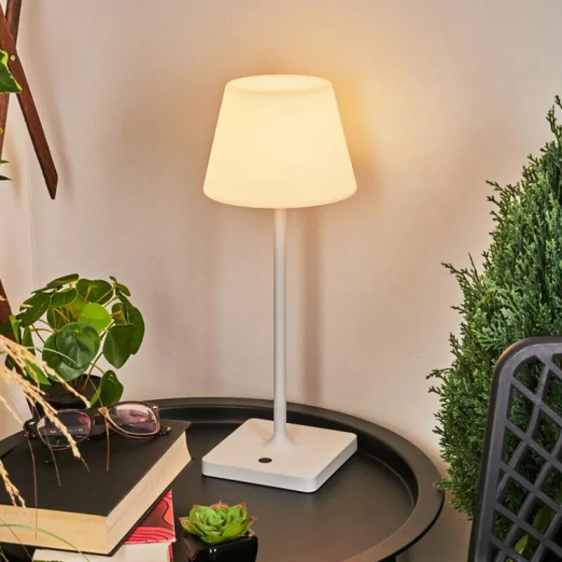 hofstein Lampe à poser Mayordomo LED Blanc, 1 lumière