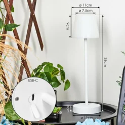 hofstein Lampe à poser Maza LED Blanc, 1 lumière