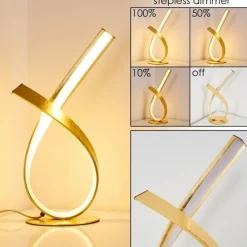 Lampes Dorées-hofstein Lampe à poser Medle LED Or, 1 lumière