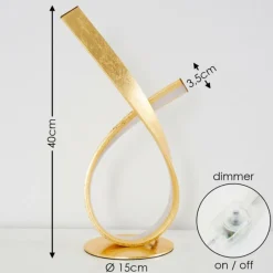 Lampes Dorées-hofstein Lampe à poser Medle LED Or, 1 lumière