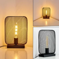 Lampes Vintages & Rétros-hofstein Lampe à poser Moholm Noir, 1 lumière