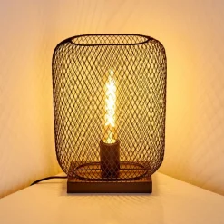 Lampes Vintages & Rétros-hofstein Lampe à poser Moholm Noir, 1 lumière