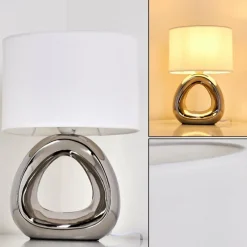 Lampes En Tissu-hofstein Lampe à poser Morcote Chrome, 1 lumière