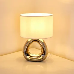 Lampes En Tissu-hofstein Lampe à poser Morcote Chrome, 1 lumière