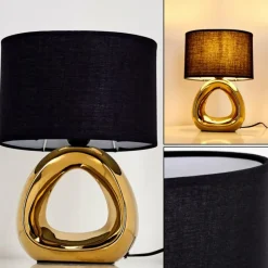 Lampes En Tissu-hofstein Lampe à poser Morcote Or, 1 lumière