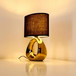 Lampes En Tissu-hofstein Lampe à poser Morcote Or, 1 lumière