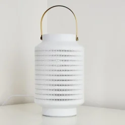 Luminaires Rustiques-hofstein Lampe à poser Nakajima Blanc, 1 lumière