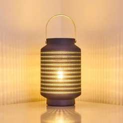 Luminaires Orientaux-hofstein Lampe à poser Nakajima Noir, Blanc, 1 lumière