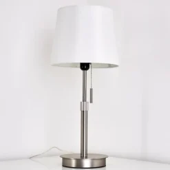 Lampes En Tissu-hofstein Lampe à poser Neuville Nickel mat, 1 lumière