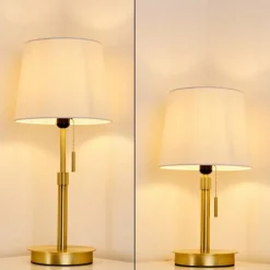 Lampes En Tissu-hofstein Lampe à poser Neuville Or, 1 lumière