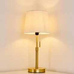 Lampes En Tissu-hofstein Lampe à poser Neuville Or, 1 lumière