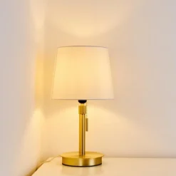 Lampes En Tissu-hofstein Lampe à poser Neuville Or, 1 lumière