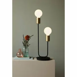 Lampes Vintages & Rétros-Luminaires Nordlux Lampe à poser Nordlux JOSEFINE Noir, 2 lumières