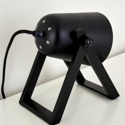 Lampes En Bois-hofstein Lampe à poser Novilly Noir, 1 lumière