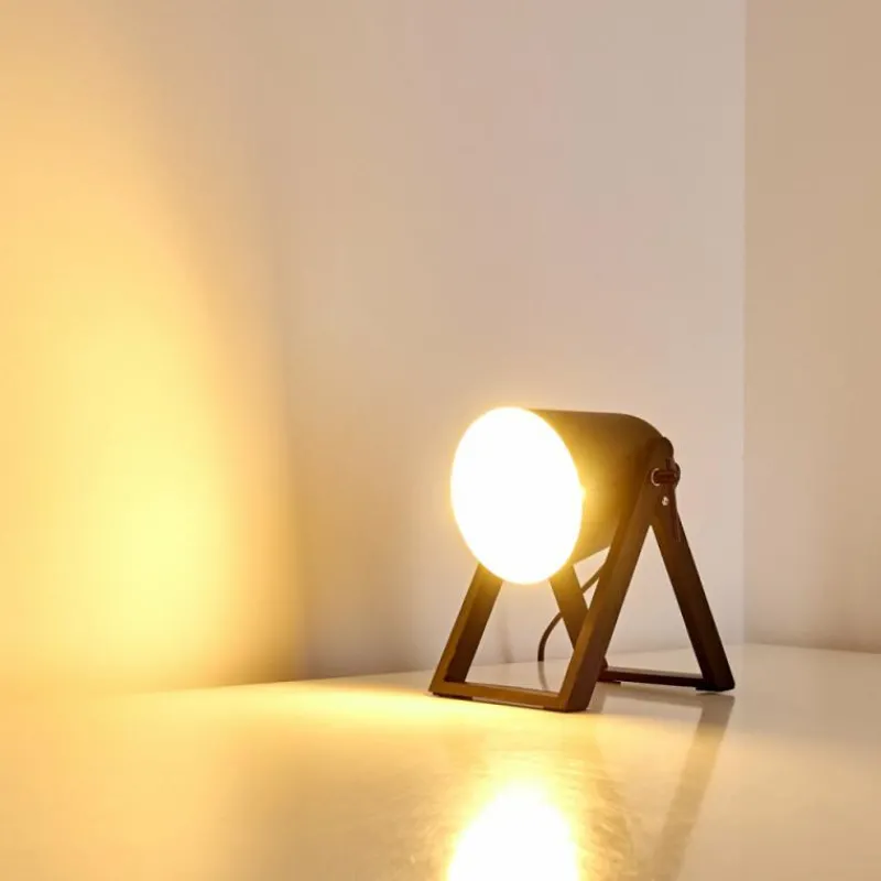 Lampes En Bois-hofstein Lampe à poser Novilly Noir, 1 lumière