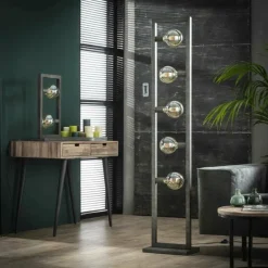 Lampes Industrielles-hofstein Lampe à poser ORANJEWOUD Argenté, 2 lumières