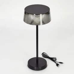 hofstein Lampe à poser Oundo LED Noir, 1 lumière