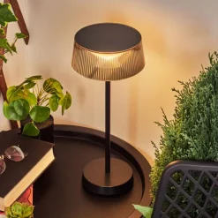 hofstein Lampe à poser Oundo LED Noir, 1 lumière