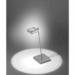 Paul Neuhaus Q-Serie Lampe à Poser Paul Neuhaus Q-Fisheye LED Acier inoxydable, 2 lumières, Télécommandes, Changeur de couleurs