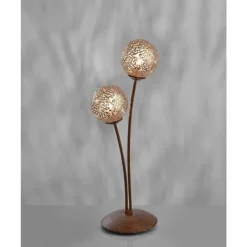 Lampe Turque-Luminaires Paul Neuhaus Lampe à poser Paul Neuhaus GRETA Rouille, 2 lumières