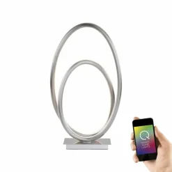 Paul Neuhaus Q-Serie Lampe à poser Paul Neuhaus Q-NEVIO LED Nickel mat, 1 lumière, Télécommandes