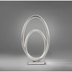 Paul Neuhaus Q-Serie Lampe à poser Paul Neuhaus Q-NEVIO LED Nickel mat, 1 lumière, Télécommandes